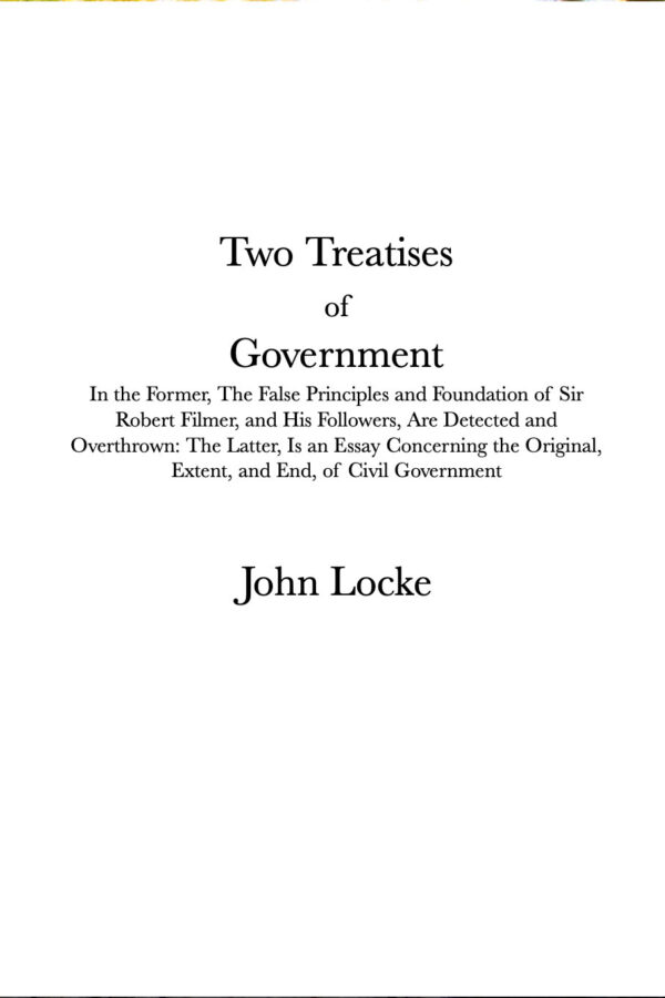 Two Treatises of Government