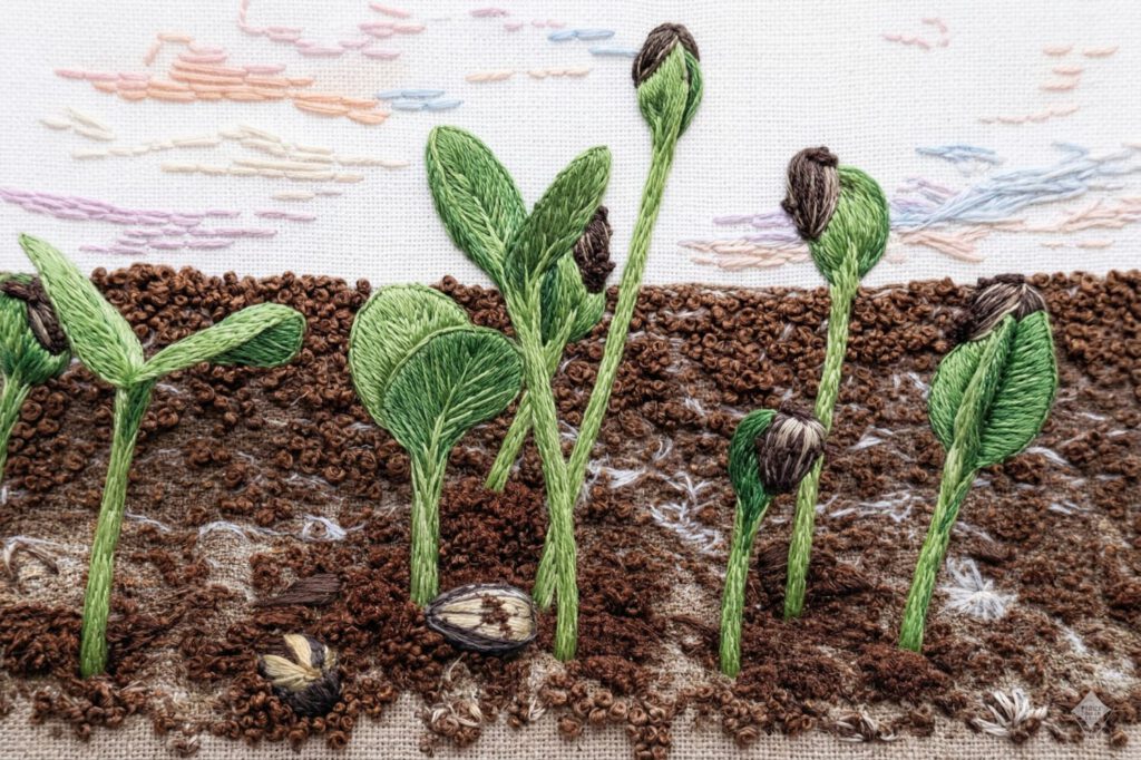 belonging, and image of a sprout